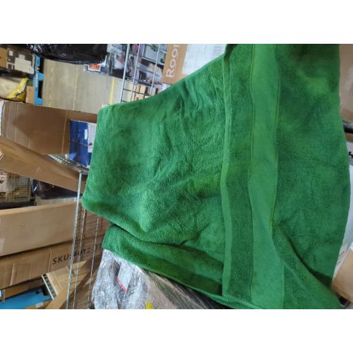 Elegant Comfort Three Line Popcorn Towel Set for Bathroom 35 x 70 inches, Premium Hotel Quality 1-PACK Jumbo Towels, 100% Turkish Cotton,Soft and Durable, Quick Dry and Highly Absorbent, Emerald Green