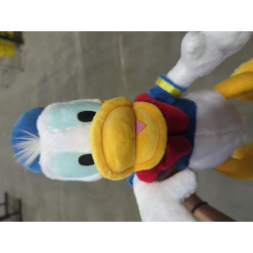 DISNEY STORE Official Donald Duck Medium Soft Toy for Kids, Cuddly Character with Fuzzy Texture and Embroidered Details, Disney Plushy Suitable for All Ages.
