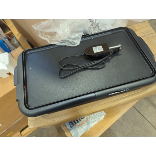 bella Electric Griddle with Warming Tray - Smokeless Indoor Grill, Nonstick Surface, Adjustable Temperature & Cool-touch Handles, 10 x 18, Copper/Black, PFOA & PTFE Free