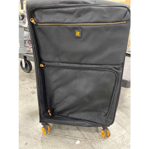 it luggage Compartment, Unisex Polyester Material Soft Case, 8x360 degree Spinner Wheels, Expandable Trolley Bag, Telescopic Handle, TSA Lock, 12-3149-08, Lightweight, Black, Large, Polyester Softside