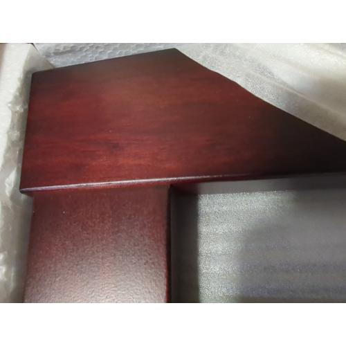 Wooden Freestanding Pet Gate, Pet Gate for Dogs, 29.5inch 4-Panel Wooden Dog Fence with 2 Support, Feet Folding Dog Gate for Indoor, Doorway, Stairs, Kitchen, 81.5“L×30”H (Brown)