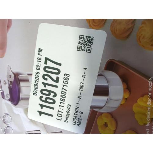 Upgraded Cookie Press Gun, Stainless Steel Spritz Cookies Press Kit With 20 Discs 4 Tips, Food-Grade Baking Machine for DIY Christmas Cookies Maker, Cake Decorating And Holiday Parties