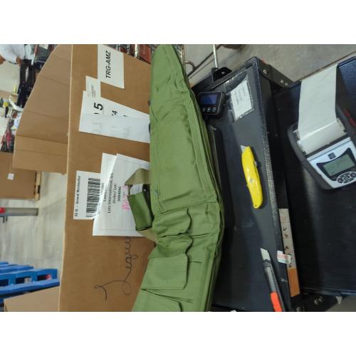 Color green Soft Double Shotgun Rifle Case 32/38/42/46/52/55 Long Rifle Bag for Hunting Shooting Range, Firearm Transportation, With Multiple Magazine Holder Pouches