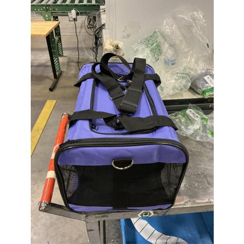 Pet Carrier for Small Medium Cats Dogs Puppies up to 15 Lbs, Airline Approved Small Dog Carrier Soft Sided, Collapsible Travel Puppy Carrier - Purple