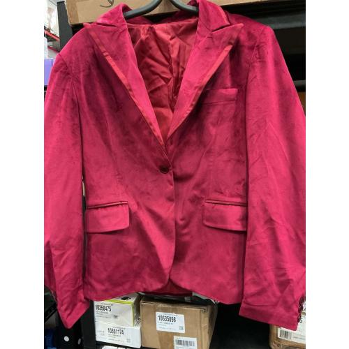 Size  L Men's Corduroy Blazer Formal Single Breasted Suit Coat for Men British-Style Fashion Wedding Jacket