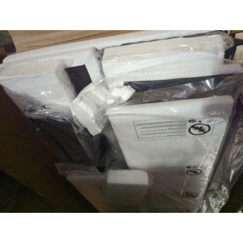 Belo Upholstered Low Profile Platform King Bed Cream