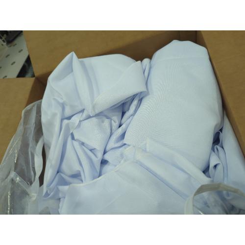 VidaFete Round Tablecloth 132inch 6pack Polyester Table Cloth, Stain Wrinkle Resistant Polyester Dining Table Cover for Kitchen Dinning Party Wedding Rectangular Tabletop Buffet Decoration(White)