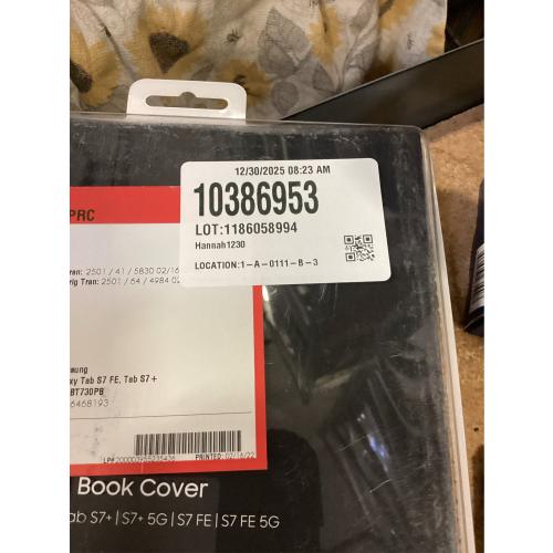 SAMSUNG Galaxy Tab S7 FE Book Cover, Protective Tablet Case w/ 2 Viewing Angles, Magnetic Design, S Pen Holder, Slim, Lightweight, US Version, Mystic Black