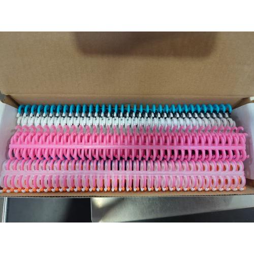 Rayson Click Binding Spines, 34-Hole Click Binding Ring for A4 and U.S. Letter Size Paper, Multi-Color, 1/2 Diameter, 3:1 Pitch, Binds Up to 90 Sheets, 30 Pack