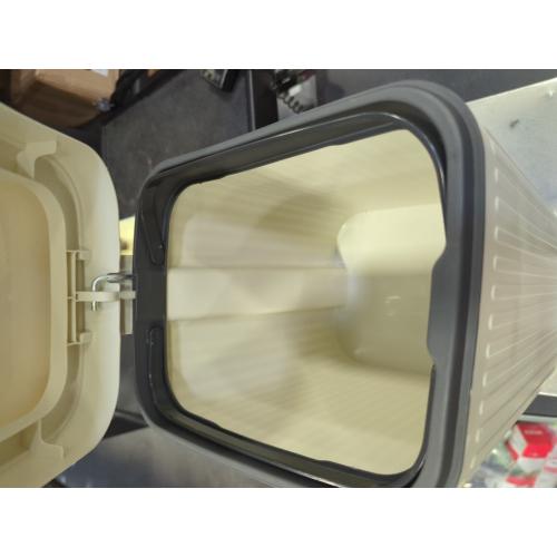 Small Bathroom Trash Can with Lid Slim Soft Close Garbage Can Step Wastebasket Container Trash Bin for Office Bedroom Kitchen Living Room (1.9 Gallon Cream)