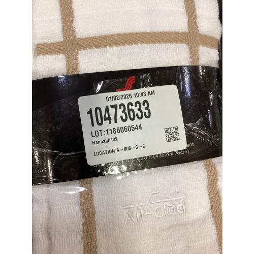 All-Clad Checked Kitchen Towel: Highly Absorbent, Super Soft Long Lasting - 100% Cotton, 17x30 Tea Towel for Cleaning & Drying Dishes, Pans, Glassware, or Countertops, (2Pack), Cappuccino