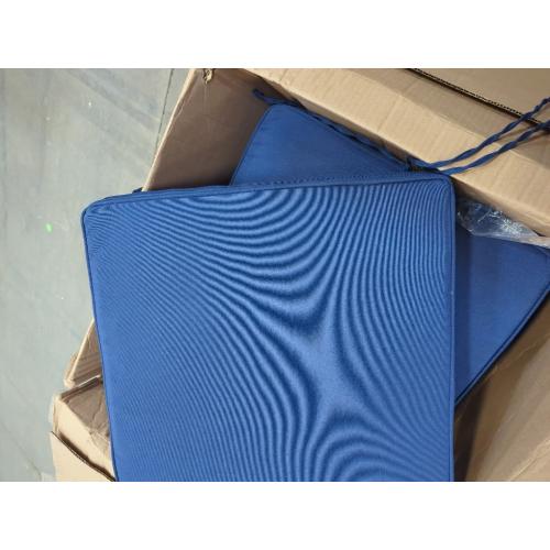 Outdoor Chair Cushions Set of 4, Waterproof Patio Chair Cushions, 19 x 19x 3 Patio Cushion for Outdoor Furniture, Outdoors Seat Cushion for Patios Furniture with Handle and Ties, Navy Blue