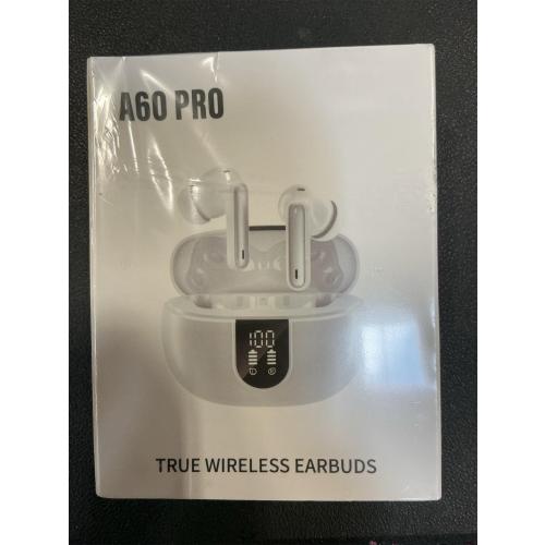 Wireless Earbuds, 2024 Wireless Headphones HiFi Stereo Earphones with 4 ENC Noise Canceling Mic, 42Hs Playtime In Ear Earbud, Bluetooth 5.3 Sport Earphones with LED Power Display for Android iOS White