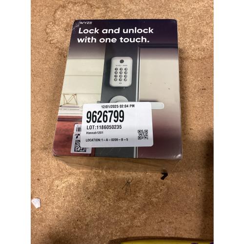 Satin Nickel Smart Lock, Fingerprint Keyless Entry, Bluetooth Deadbolt Replacement, App Monitoring and Scheduled Access