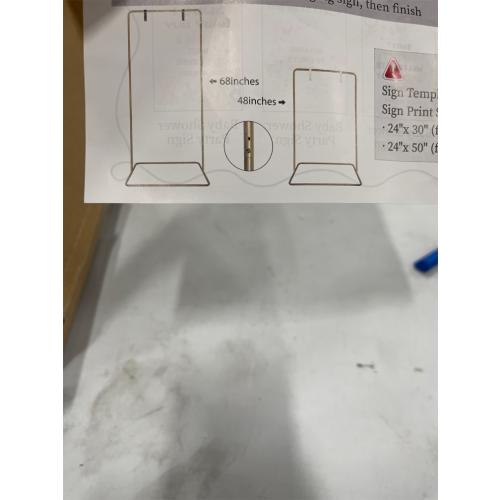 Wedding Welcome Sign Holder (white)