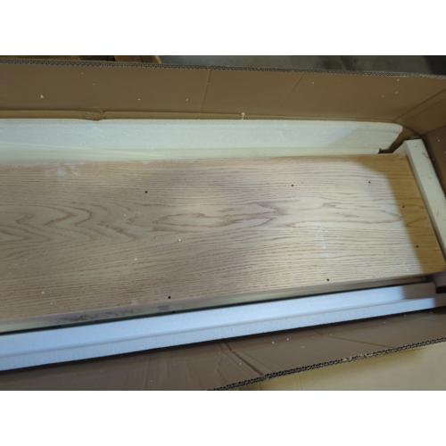 Fire Place Frame White and Birch