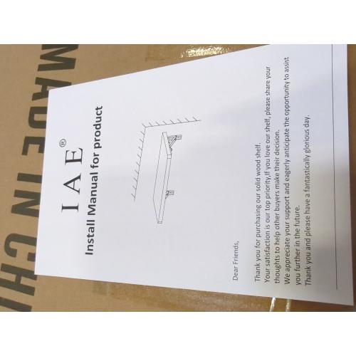 IAE Wall Mounted Folding Table with Pine Wood,36 x 14 Floating Wall Desk,Laundry Folding Table with Shelf Brackets,Fold Down Desk Shelf,Folding Workbench for Home,Dining,Laundry Room,Kitchen,Brown