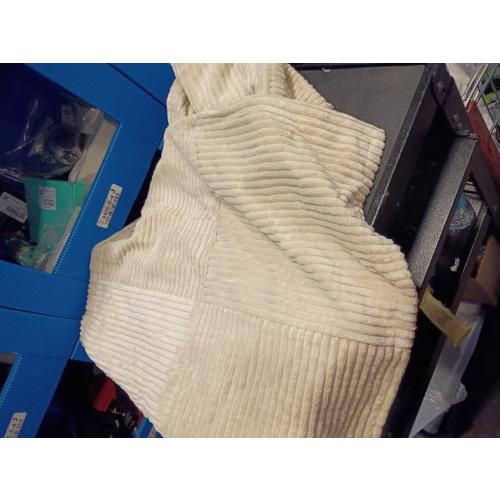 MIULEE Decorative Throw Pillow Covers for Couch Bed Livingroom 18x18 Inch Set of 2 Beige Boho Accent Throw Pllows Broadside Striped Patchwork Soft Corduroy Pillowcases