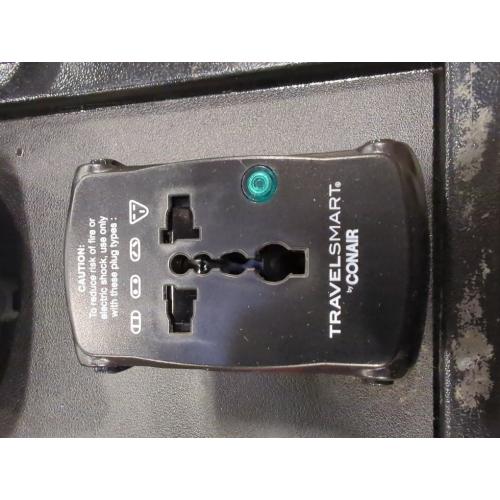 Conair Fast Charge Universal Travel Adapter - All-in-One European and Worldwide Travel Plug Adapter with Surge Protection - Includes USB C Port