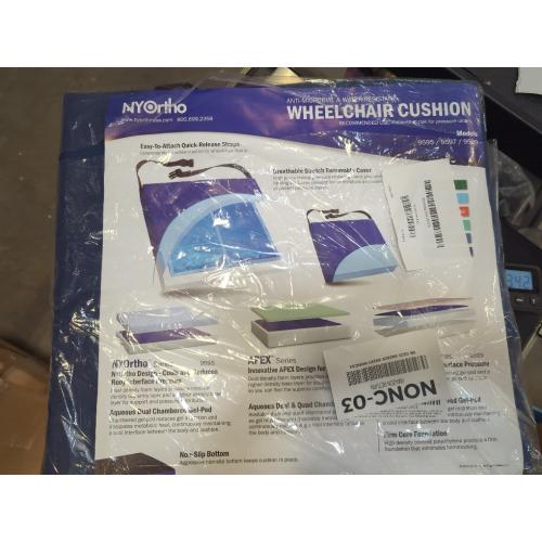 NYOrtho Gel Wheelchair Cushion - Gel-Infused Memory Foam Cooling Comfort - Non-Slip, Water-Resistant Seat Cushion Long Sitting - Ideal Wheelchairs - Gel Pad 18 x 16 x 2 - Made in USA