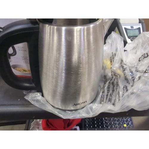 Aroma Size  1L Electric Water Kettle - Stainless Steel