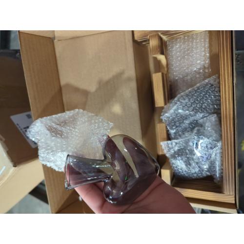 2 PCS Glass Plant Terrarium Propagation Stations Hydroponics Halloween Skull Planter Vase Skulls Decor with Wooden Stand Gife for Father