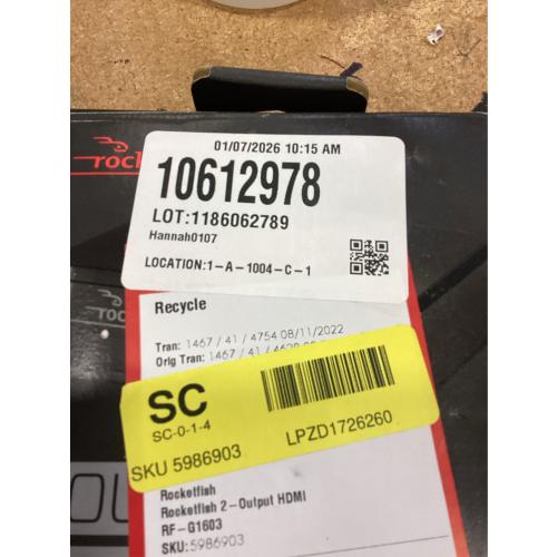 Rocketfish 2-Output HDMI Splitter with 4K at 60Hz and HDR Pass-Through - Dual HDMI Splitter with Easy Setup - HDMI Splitter Output Supports 2 HDMI Displays - Splitter with 4k & HDR Compatibility