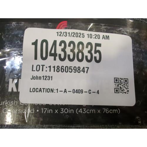 Size 17x30 Color Grey kitchen towel