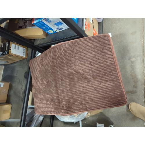 OhGeni Orthopedic Waterproof & Machine Washable Dog Bed for Medium Large Pets, Cat Mat with 25D Egg Crate Foam, Non-Slip Bottom & Removable Cover, 36 Inches(Brown)