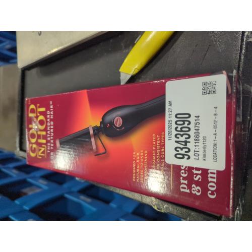 Gold N Hot Pressing and Styling Heated Straightening Brush