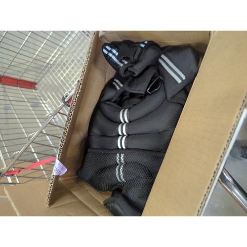 BLACK Prodigen Weighted Vest for Women and Men 8 12 16 20 25 30 Lbs with Reflective Stripe and Double Adjustable Buckle Straps Weight Vests for Strength Training, Jogging, Cardio, Weight Loss