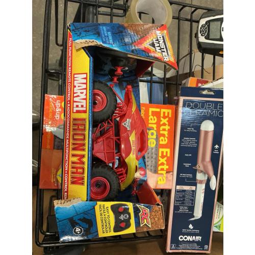 Monster Jam, Marvel Iron Man RC Monster Truck, 1:24 Scale, Kids Toys for Boys and Girls Ages 4 and up