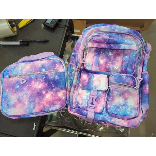 Fimibuke Girls Backpack with Lunch Box  Waterproof Kids Backpack for Ages 6  Elementary Middle School Teens, Roomy Interior & Multi-Pocket