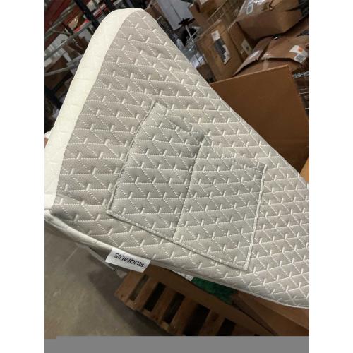 Wedge Pillow for Acid Reflux, Bed Wedge Pillow for Headboard 10, Pillow Wedge for Back Pain Relief, Post Surgery, Elevated Pillows for Sleeping, Snoring, Triangle Pillow with Cover, White