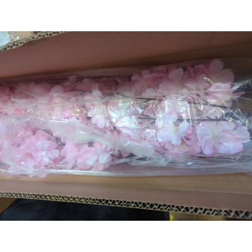 Artificial Cherry Blossom Tree, 4.3FT White Faux Cherry Blossom Tree for Home, Wedding & Party Decoration, Indoor & Outdoor