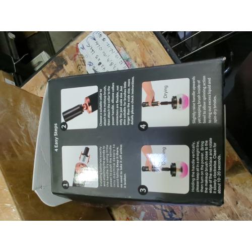Electric Makeup Brush Cleaner and Dryer Machine - Super Fast Clean and Dry Make Up Brushes - Automatic Cosmetic Brush Spinner Washer Tools