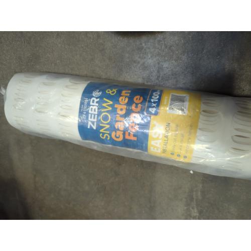 ZEBRO 4' x 100' White Plastic Garden Fence Roll – Light Duty Mesh Fencing for Temporary Fence, Snow, Garden Netting, Animal Barrier, Agricultural Fencing & Lawn Protection