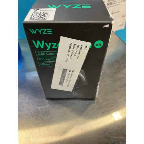 WYZE Cam v4 (Latest Model), 2.5K AI Security Camera, Indoor/Outdoor Cameras for Home Security, Baby Monitor & Pet Camera, Vibrant Color Night Vision, No Subscription Required, Free Expert Help