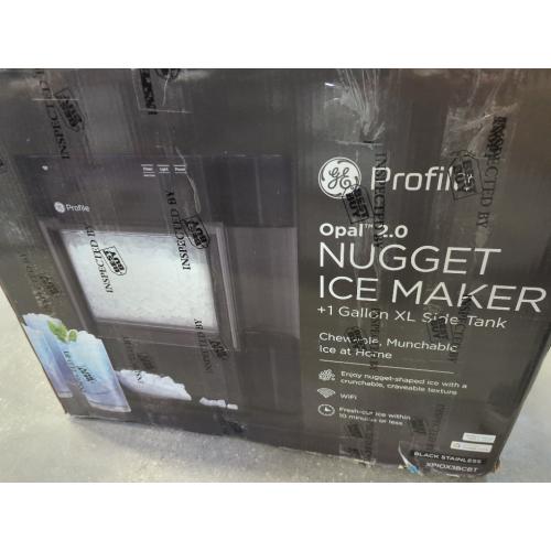 Profile GE Profile Opal 2.0 XL with 1 Gallon Tank, Chewable Crunchable Countertop Nugget Ice Maker, Scoop Included, 38 lbs in 24 Hours, Pellet Ice Machine with WiFi & Smart Connected, Black Stainless