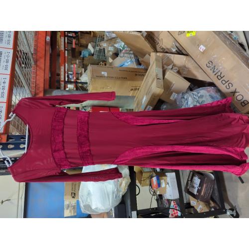 Size L Women's Ballroom Dance Competition Dress Modern Waltz Tango Standard Dress Long Sleeve Performance Costumes