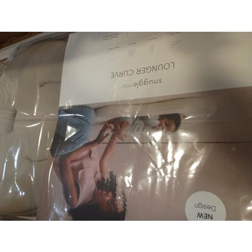 snuggle me Organic Newborn Baby Infant Lounger Pillow & Tote Bag - Birch | CSPC Compliant, Premium Organic Cotton With Snugglecore, Machine Washable Cover, Baby Nest, Baby Registry Essential