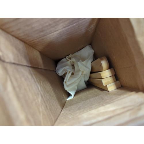 Kids Clothing Rack with Storage Box, Dress up Holder, Child Garment Stand with Hanging Rods, Small and Foldable, Bamboo (Natural)