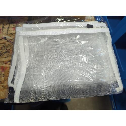 14PCS Zipper Mesh Pouch Double Layer A5 Size Nylon Mesh Zipper Pouch Bag