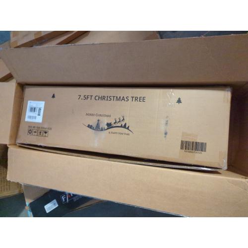 7.5 FT Pre-lit Christmas Tree Spruce with Remote Control, 350 Warm White Multi-Color Changing LED Lights, Artificial Hinged/Feel Real/Realistic for Home, Holiday Decoration Dual Color LED