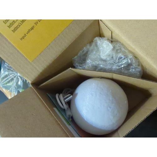 Mydethun 3.5 Inch 3D Moon Lamp – Mood Lighting with Ceramic Base, Dual-Color White/Yellow, Touch-Dimmable LED Night Light, Gift for Women Teenage Girls,Light for Kids Room Fall Decor