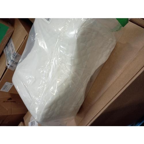 Memory Foam Knee Pillow, Sleeping Leg Pillow, for Side Sleepers & Pregnant Women - for Spinal Alignment, Relief Sciatica, Knee, Back, Leg & Hip Pain, with Washable Cover & Travel Bag, White