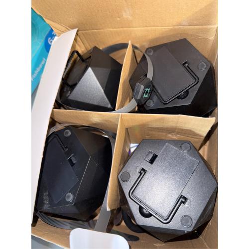 Fly Fans for Tables, Fly Repellent Fan Outdoor Indoor Keep Flies Away, Fly Repellent Fans for Tables with Holographic Blades for Picnic, Party, Restaurant, Kitchen, and BBQ, 4 Pack Black - no test