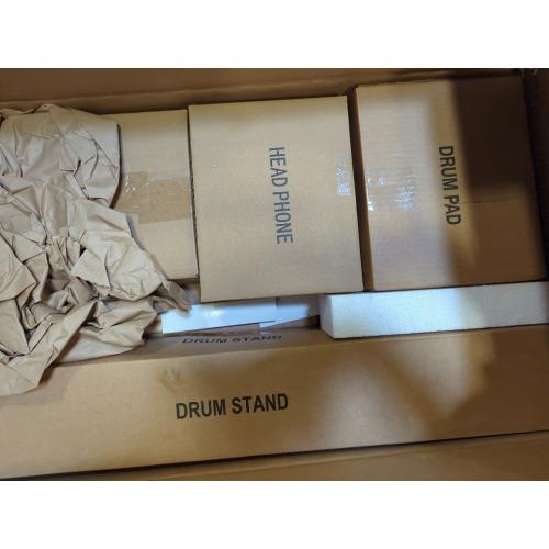 AODSK Electric Drum Set for Beginner Kids with 150 Sounds,4 Quiet Drum Pads,2 Pedal,Throne,Sticks,Electronic Drum with Headphone,AED-400