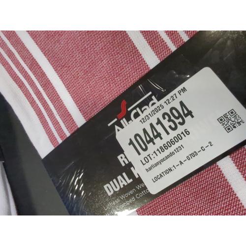 All-Clad Striped Dual Kitchen Towel in Chili 2 pack