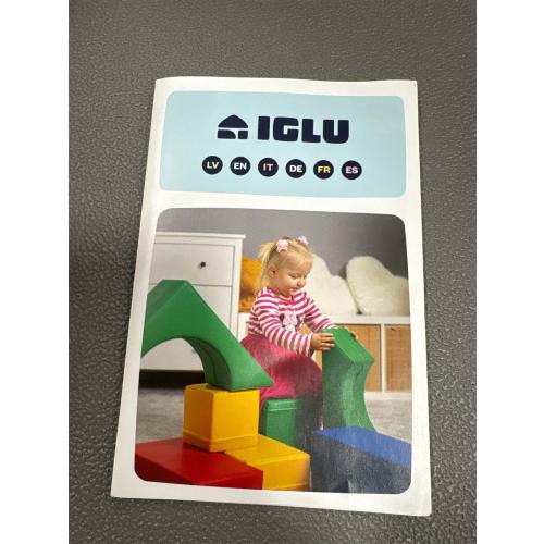 IGLU Soft Play Building Crawling and Climbing Equipment Playground for Kids 1-4 Year olds 10 Shape Blocks Open Ended Montessori Set (White)
